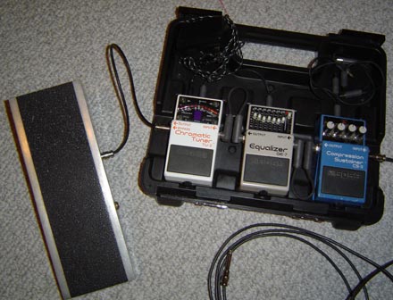 Fred’s pedal set-up.
