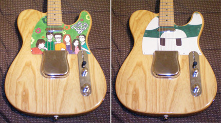 Tom Boyles' Tele with various pickguards